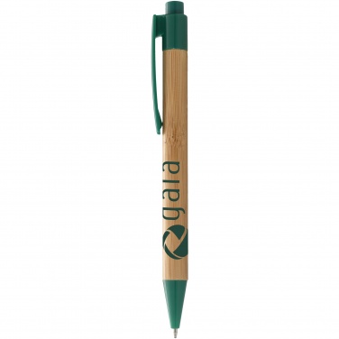 Logo trade promotional products image of: Borneo ballpoint pen, green