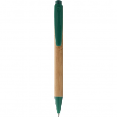 Logo trade promotional giveaways picture of: Borneo ballpoint pen, green