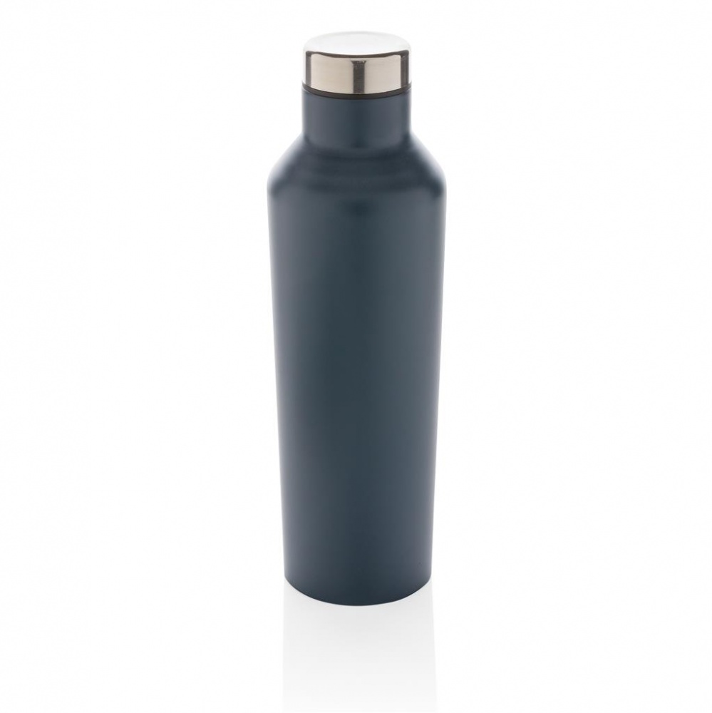 Logo trade promotional items picture of: Modern vacuum stainless steel water bottle, blue