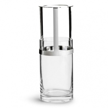 Logo trade corporate gifts image of: Hold lantern & vase, silver