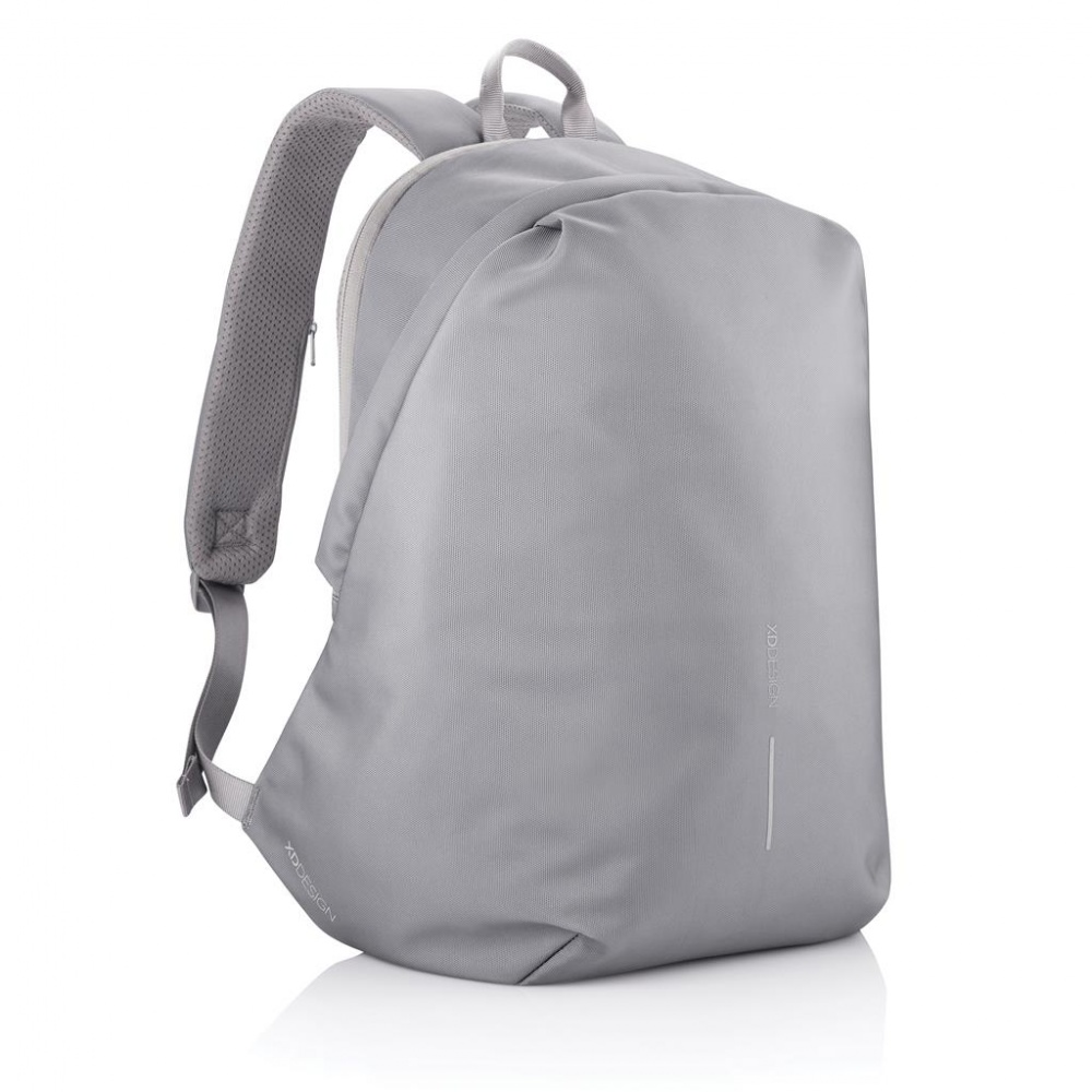 Logo trade advertising products image of: Anti-theft backpack Bobby Soft, grey