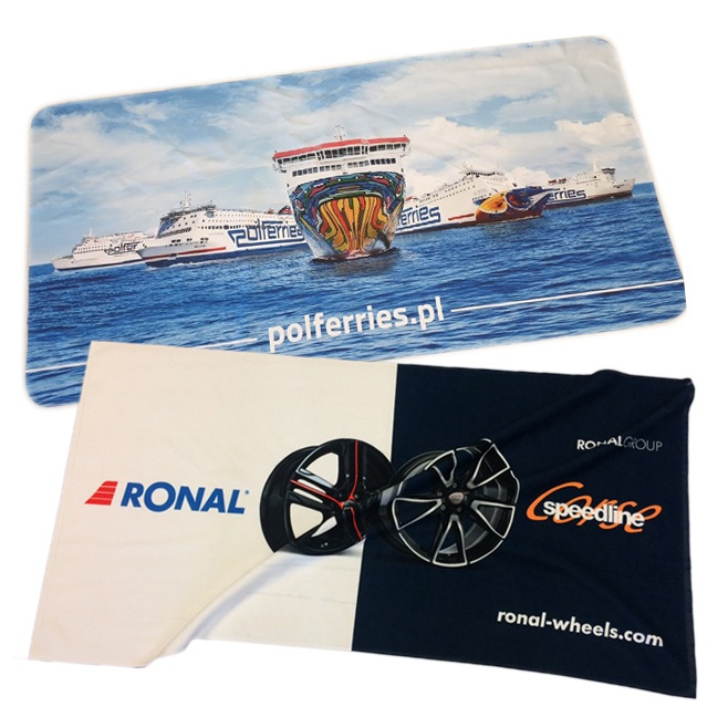 Logotrade promotional merchandise photo of: Microfiber towel with one side photo print, 70 x 140 cm