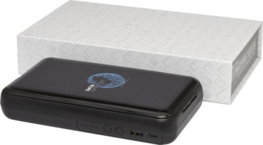 Logotrade promotional product image of: Nucleus UV smartphone sanitizer with 10000 mAh powerbank, black