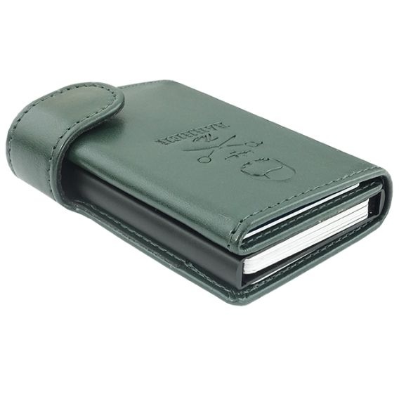 Logotrade advertising products photo of: RFID card holder Oxford, green