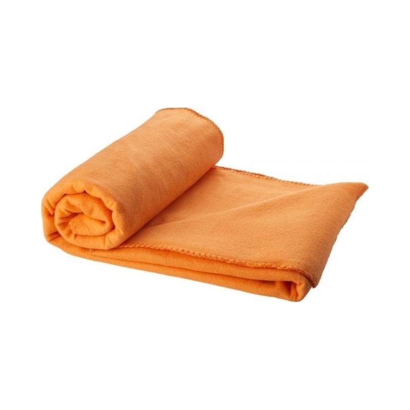 Logotrade corporate gift picture of: Huggy blanket and pouch, orange
