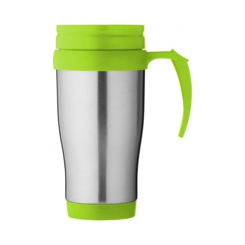 Logo trade promotional gift photo of: Sanibel insulated mug, light green