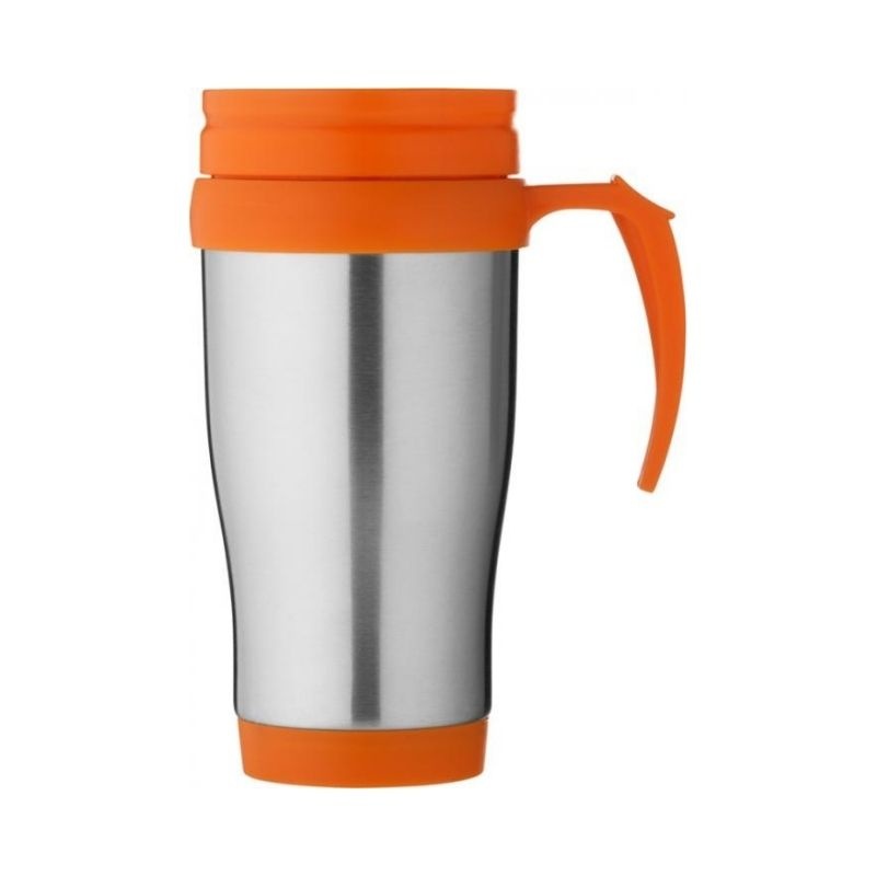 Logo trade promotional products image of: #66 Sanibel insulated mug, orange