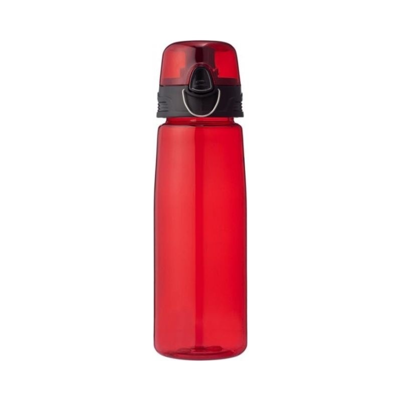 Logo trade promotional merchandise picture of: Capri sports bottle, red