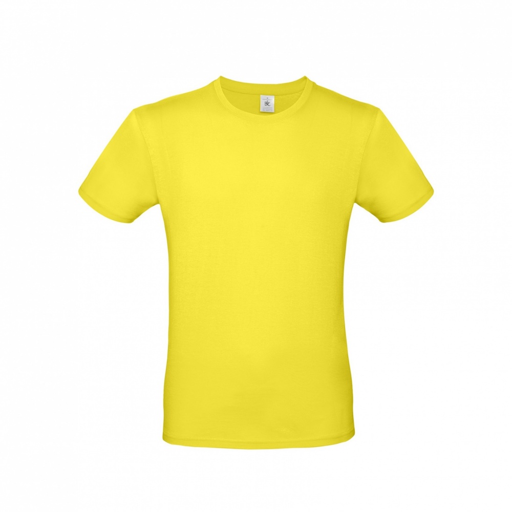 Logo trade promotional gifts image of: T-shirt B&C #E150, lemon yellow