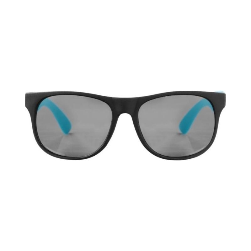 Logo trade corporate gift photo of: Retro sunglasses, aqua blue
