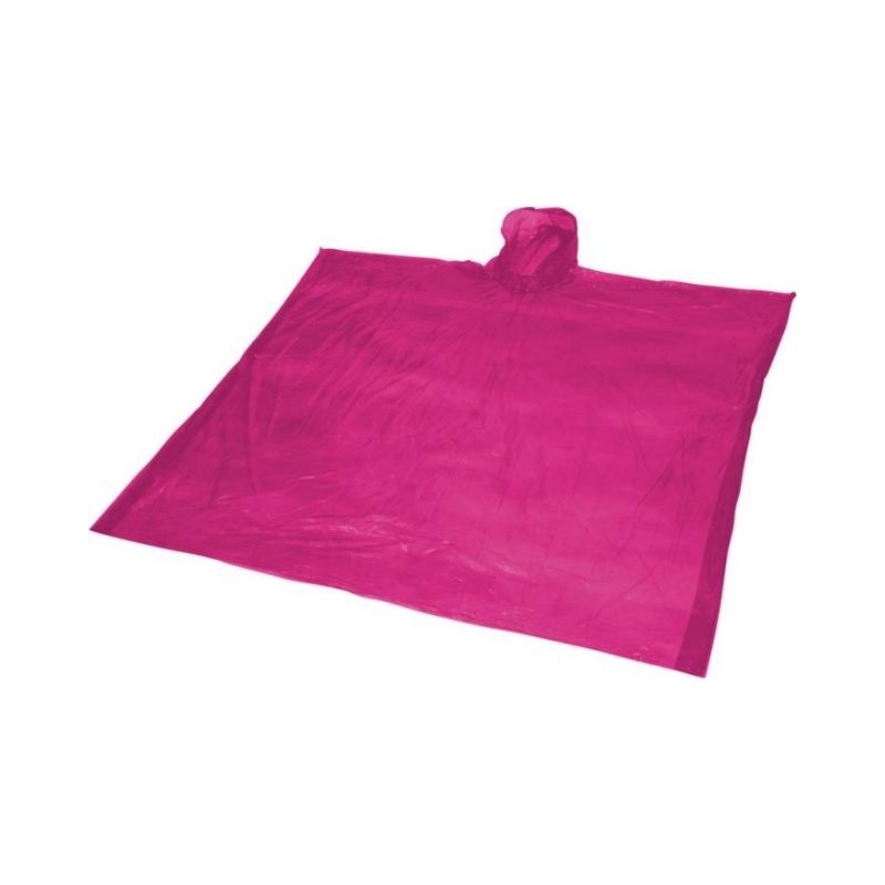 Logotrade business gifts photo of: Ziva disposable rain poncho, pink