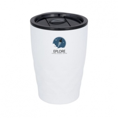 Logo trade business gifts image of: Geo insulated tumbler, white