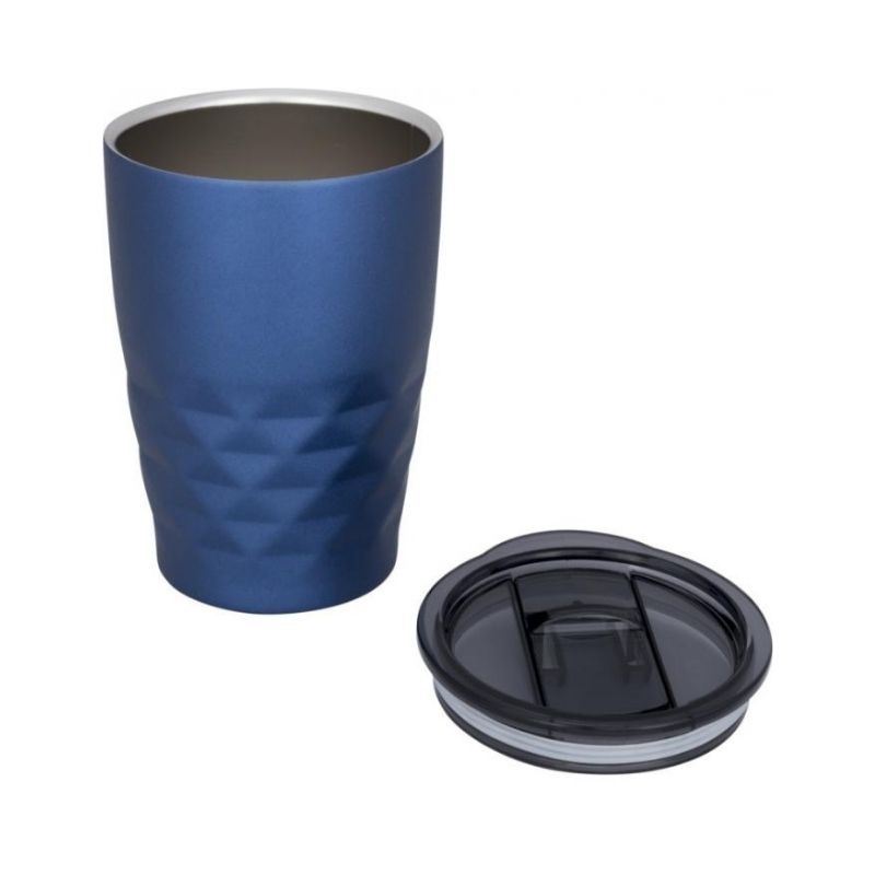 Logo trade promotional products image of: Geo insulated tumbler, blue