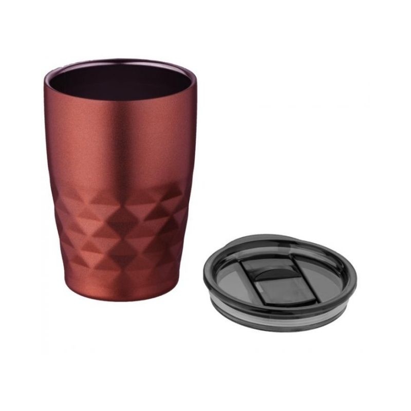 Logo trade promotional giveaways image of: Geo insulated tumbler, red