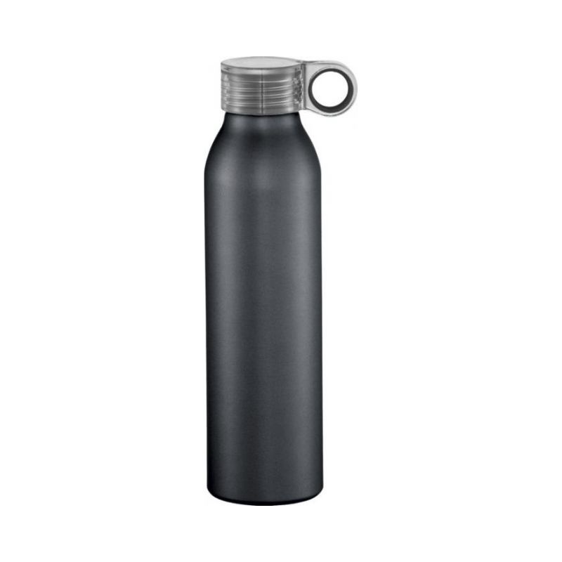 Logo trade promotional products picture of: Grom aluminum sports bottle, black
