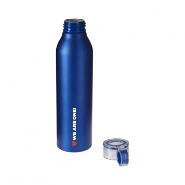 Logo trade promotional merchandise photo of: Grom aluminum sports bottle, blue
