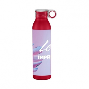 Logotrade promotional merchandise image of: Sports bottle Grom aluminum, red
