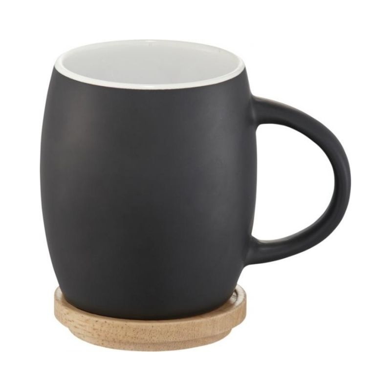 Logo trade promotional merchandise picture of: Hearth ceramic mug, white