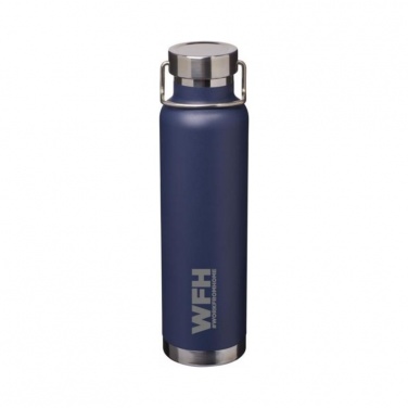 Logo trade corporate gifts picture of: Thor Copper Vacuum Insulated Bottle, navy