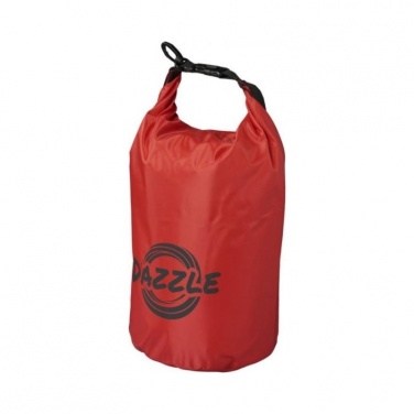 Logotrade promotional giveaway picture of: Survivor roll-down waterproof outdoor bag 5 l, red