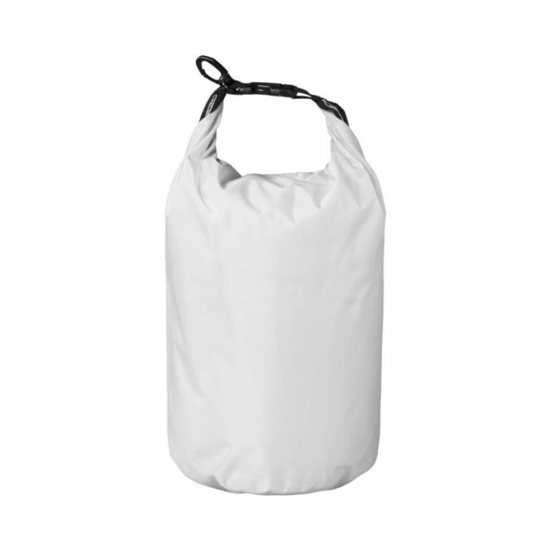 Logotrade promotional giveaway image of: Survivor roll-down waterproof outdoor bag 5 l, white