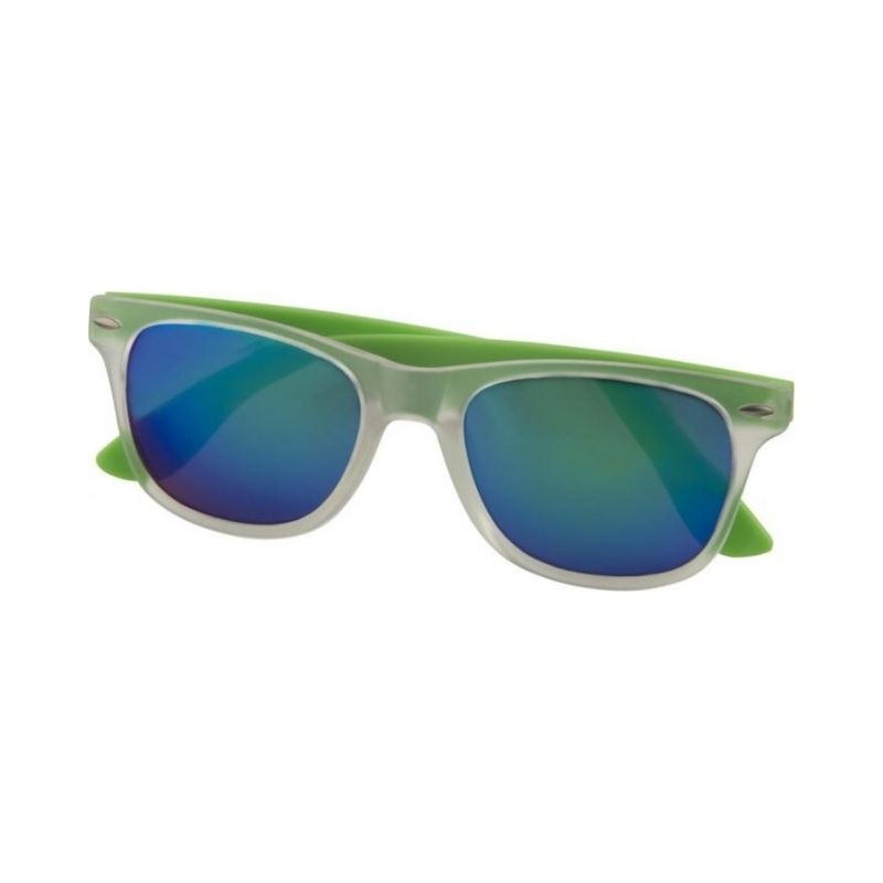 Logotrade corporate gift image of: Sun Ray Mirror sunglasses, lime
