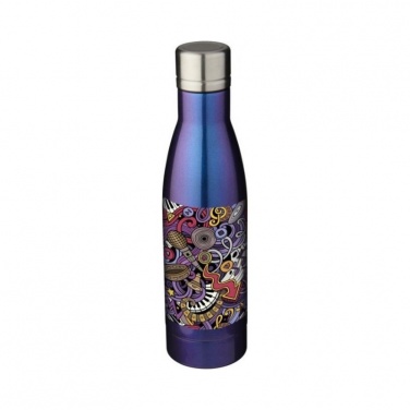 Logo trade promotional gift photo of: Vasa Aurora copper vacuum insulated bottle, blue