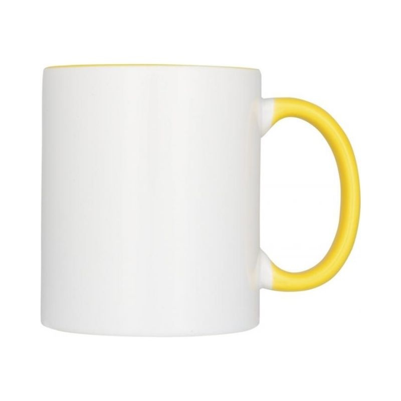 Logotrade promotional giveaway picture of: Sublimation colour pop mug Pix, yellow