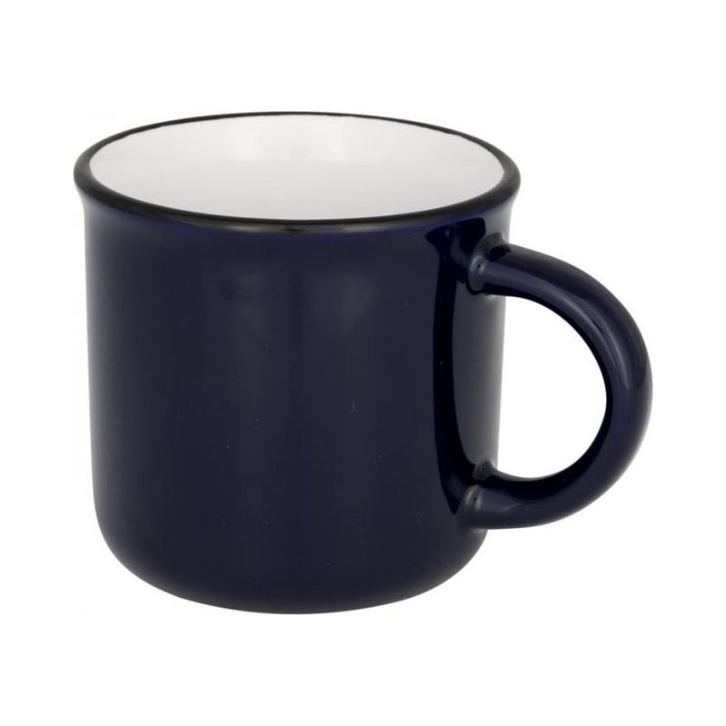 Logo trade promotional gifts image of: Ceramic campfire mug, blue