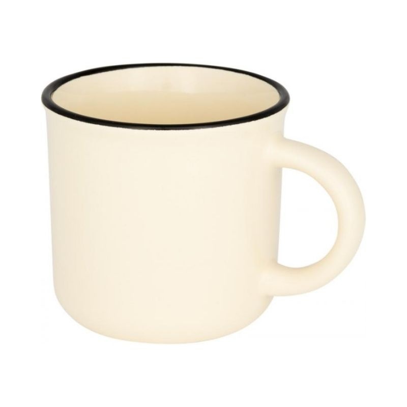 Logo trade corporate gifts image of: Ceramic campfire mug, cream