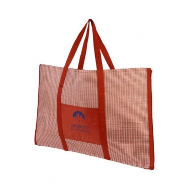 Logo trade advertising product photo of: Bonbini foldable beach tote and mat, red