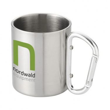 Logotrade corporate gift picture of: Alps isolating carabiner mug, silver