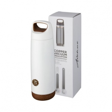 Logotrade promotional merchandise image of: Valhalla 600ml copper vacuum insulated sport bottle, white