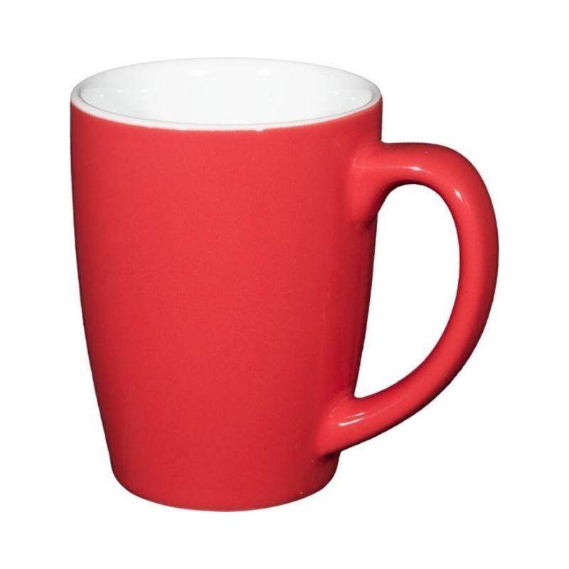 Logo trade promotional products picture of: Mendi 350 ml ceramic mug, red