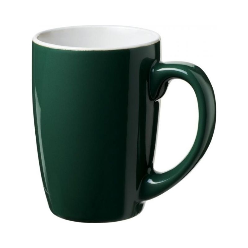 Logo trade promotional gift photo of: Mendi 350 ml ceramic mug, green