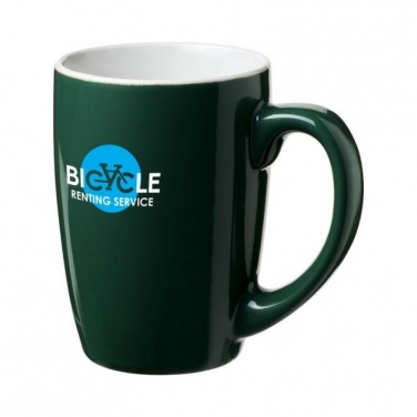 Logo trade business gift photo of: Mendi 350 ml ceramic mug, green
