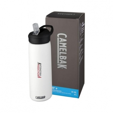 Logotrade promotional giveaways photo of: Eddy+ 600 ml copper vacuum insulated sport bottle, white