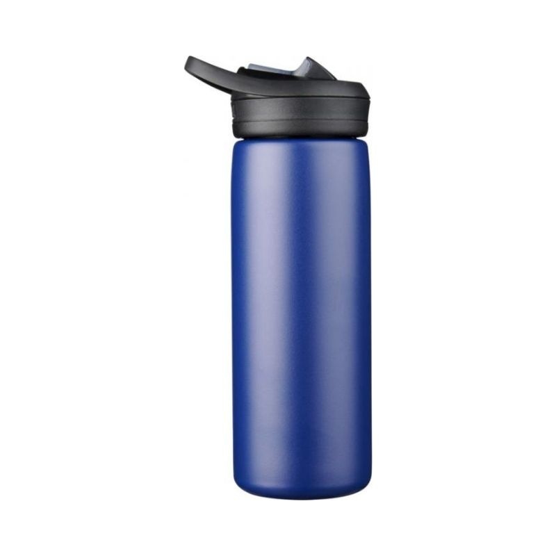Logo trade promotional products image of: Eddy+ 600 ml copper vacuum insulated sport bottle, navy