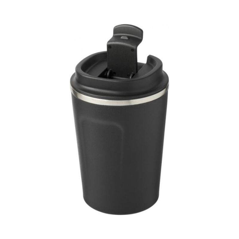 Logo trade promotional merchandise photo of: Thor 360 ml leak-proof copper vacuum tumbler, black