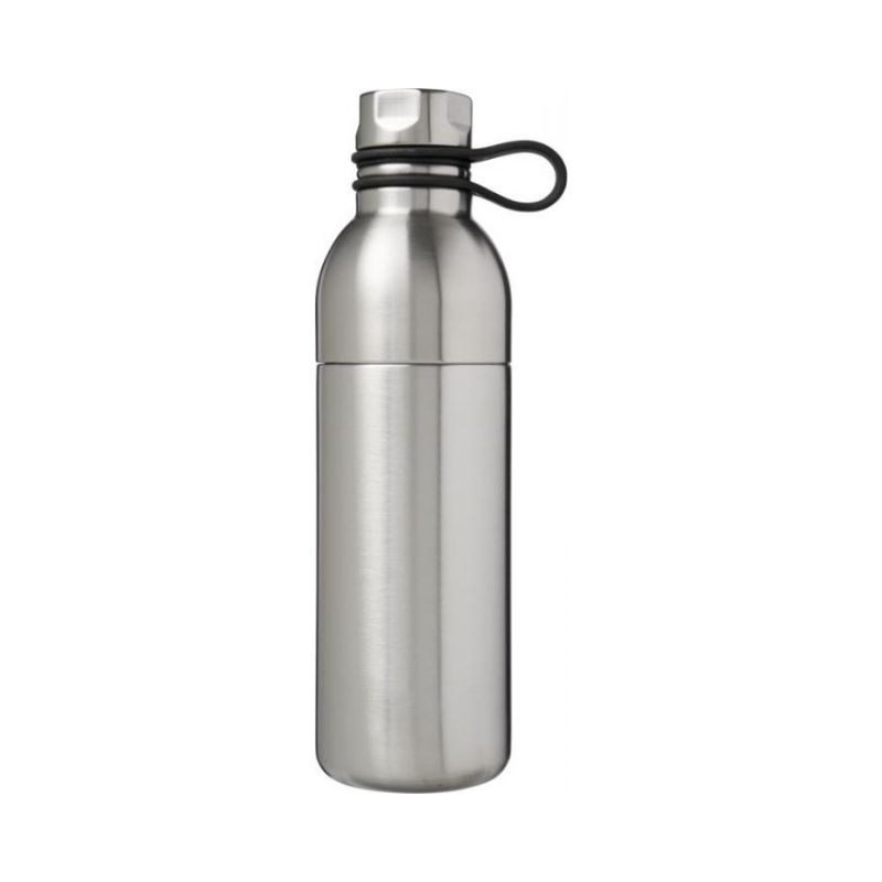 Logo trade corporate gifts image of: Koln 590 ml copper vacuum insulated sport bottle, silver