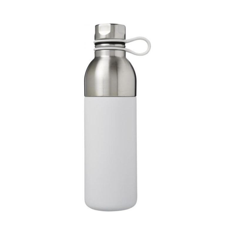 Logotrade corporate gift picture of: Koln 590 ml copper vacuum insulated sport bottle, white