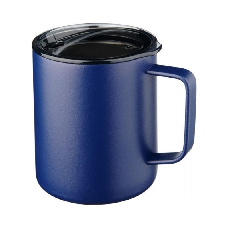 Logotrade business gift image of: Rover 420 ml copper vacuum insulated mug, navy