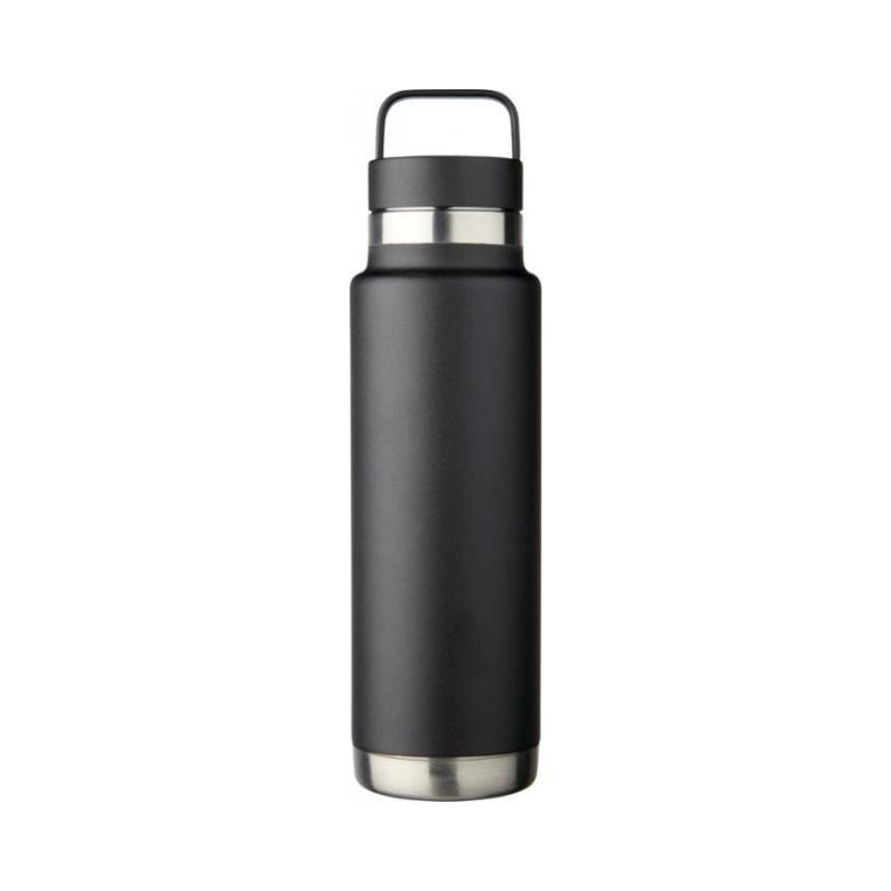 Logotrade promotional products photo of: Colton 600 ml copper vacuum insulated sport bottle, black