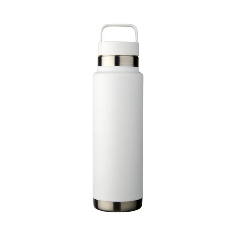 Logo trade promotional merchandise picture of: Colton 600 ml copper vacuum insulated sport bottle, white