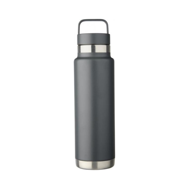 Logo trade promotional gifts picture of: Colton 600 ml copper vacuum insulated sport bottle, grey