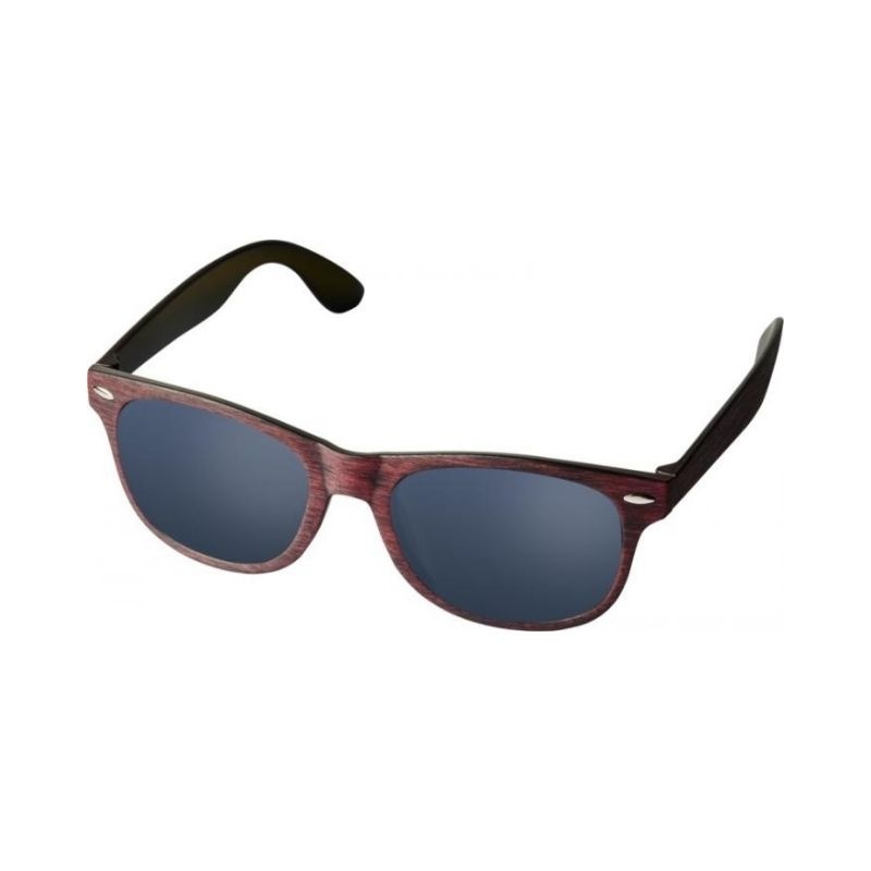 Logo trade corporate gift photo of: Sun Ray sunglasses with heathered finish, red