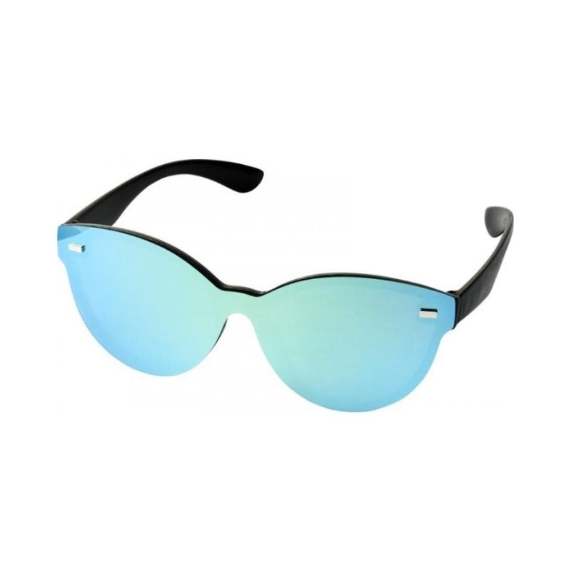 Logo trade promotional products picture of: Shield sunglasses with full mirrored lens, yellow