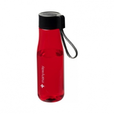 Logo trade promotional items image of: Ara 640 ml Tritan™ sport bottle with charging cable, red