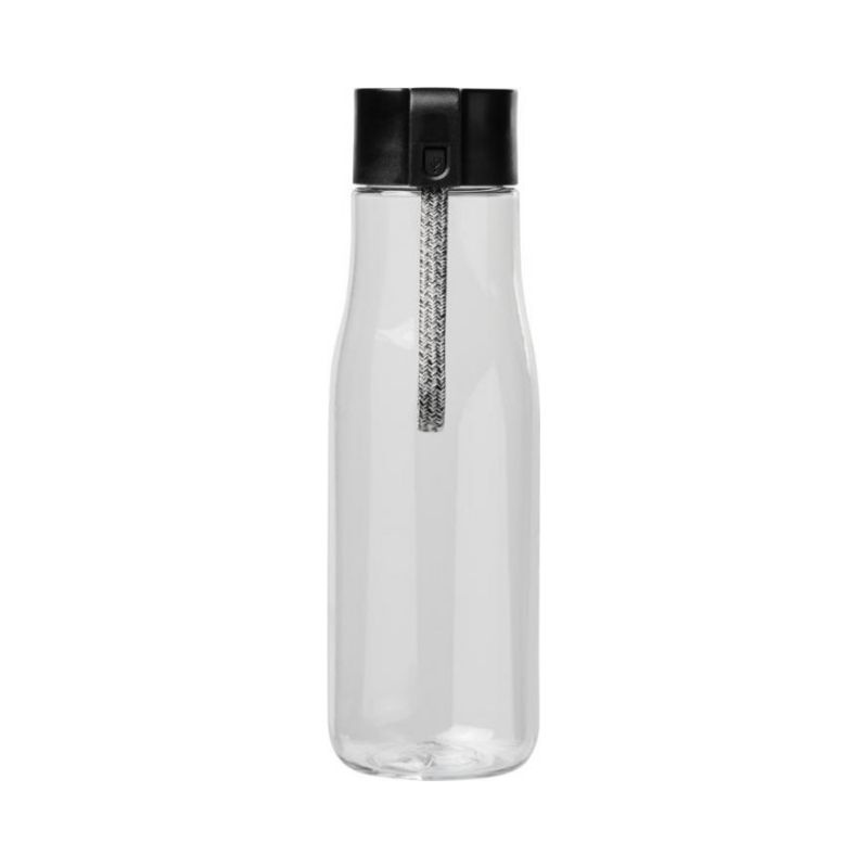 Logotrade promotional item picture of: Ara 640 ml Tritan™ sport bottle with charging cable, transparent