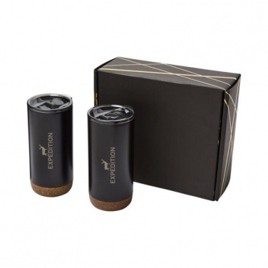 Logotrade promotional merchandise picture of: Valhalla tumbler copper vacuum insulated gift set, black